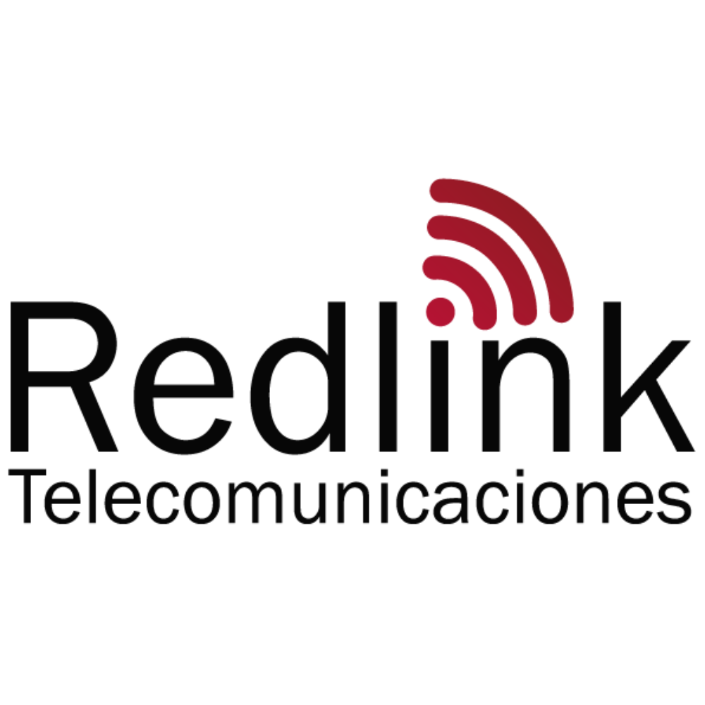 Se muestra el logotipo de nuestra empresa llamada Redlink Telecomunicaciones.